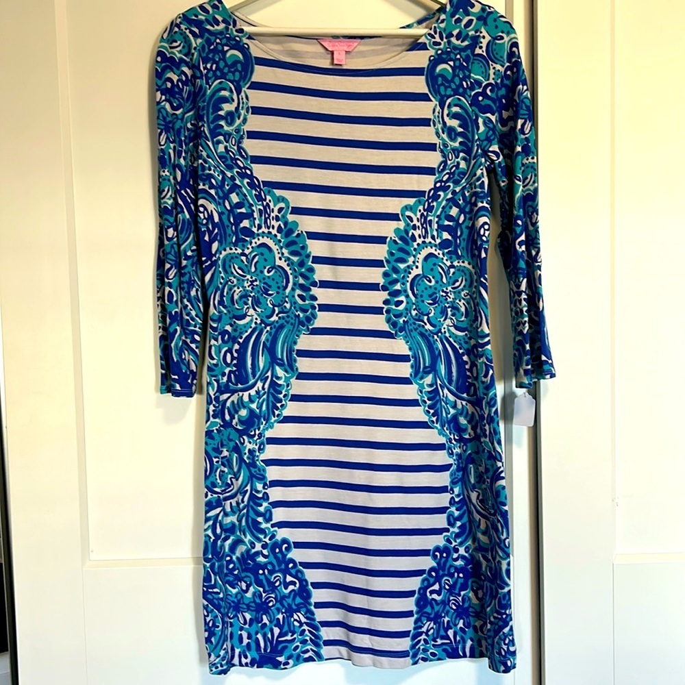 Lilly Pulitzer Nila Dress Moon Jellies Stripe‎ Size S